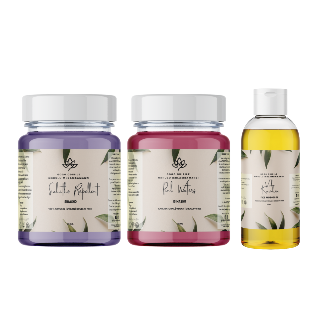 Sichitho + Pink Waters + Vula Ku Valiwe Oil Combo (Free Delivery)