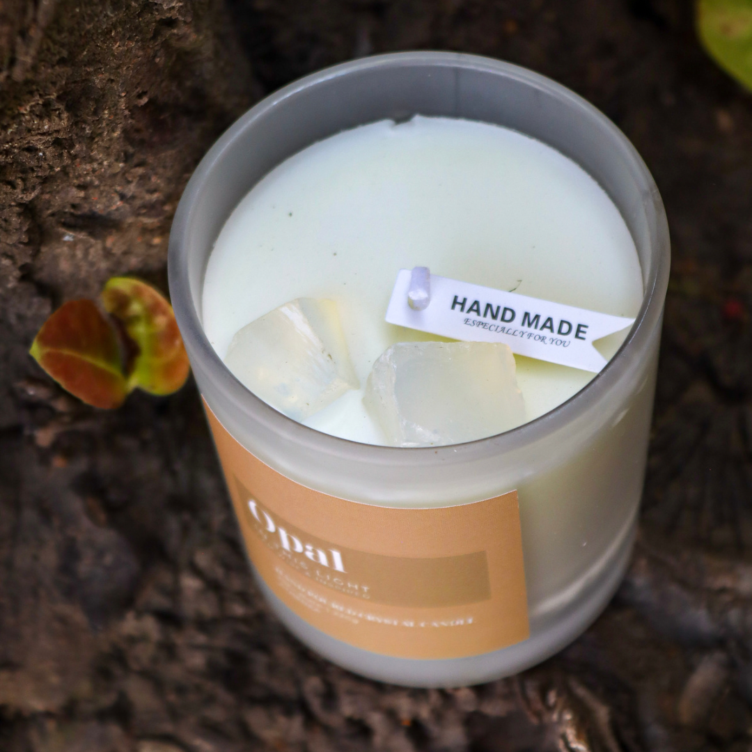 White Opal candle