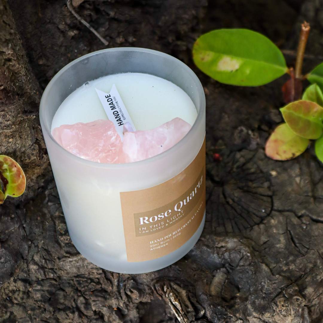 Rose Quartz Candle