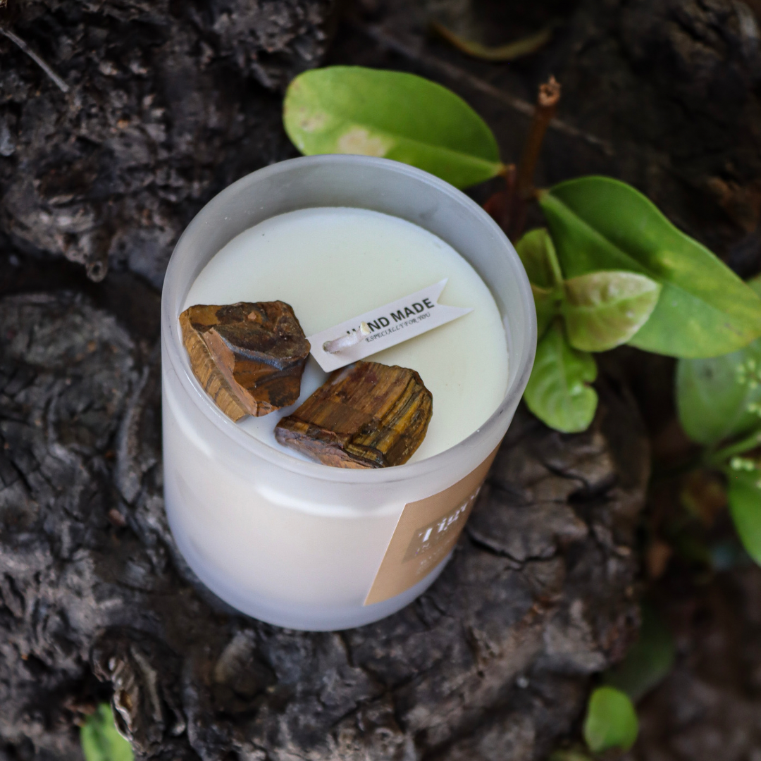 Tigers Eye Candle