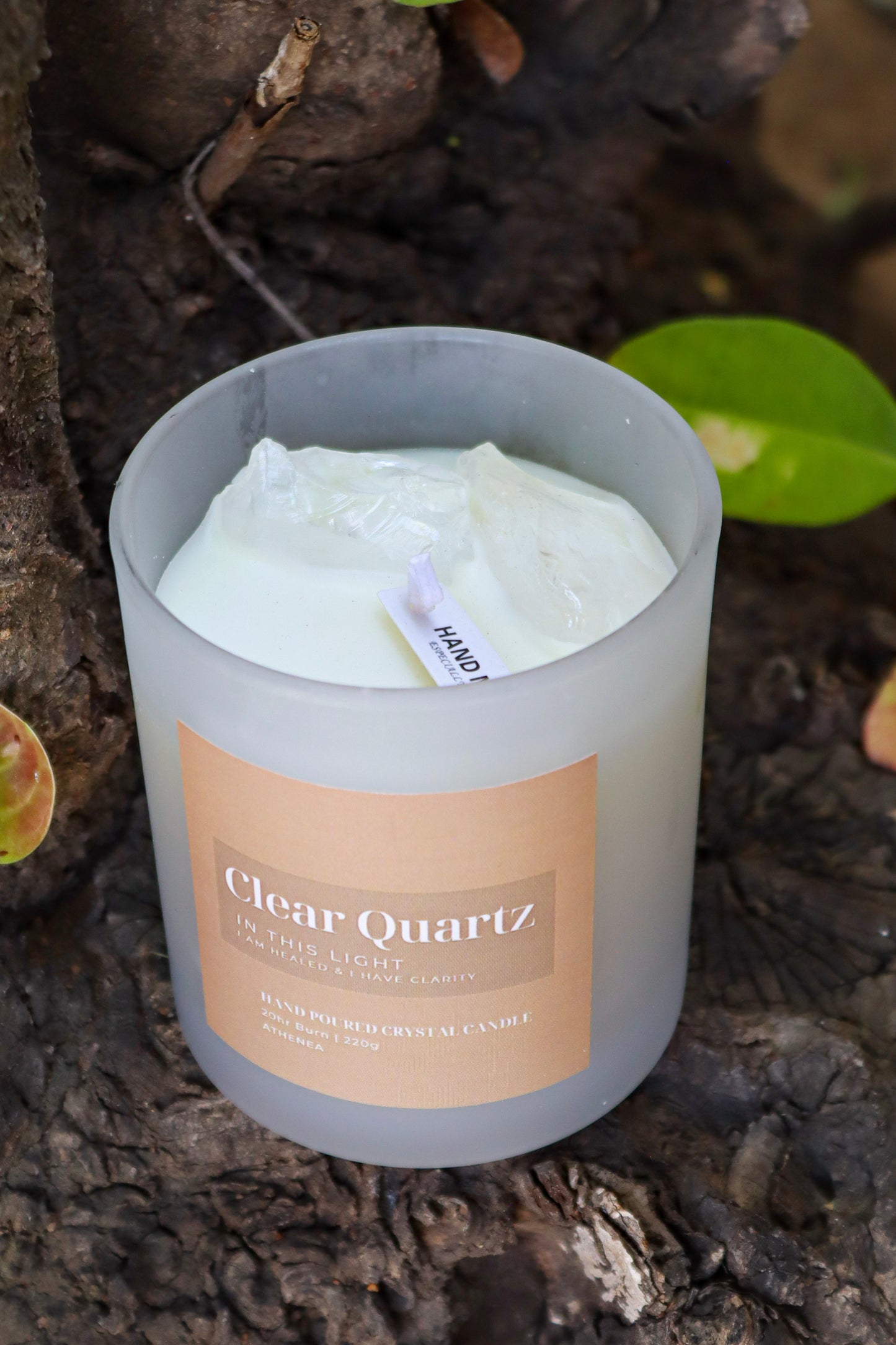 Clear Quartz Candle