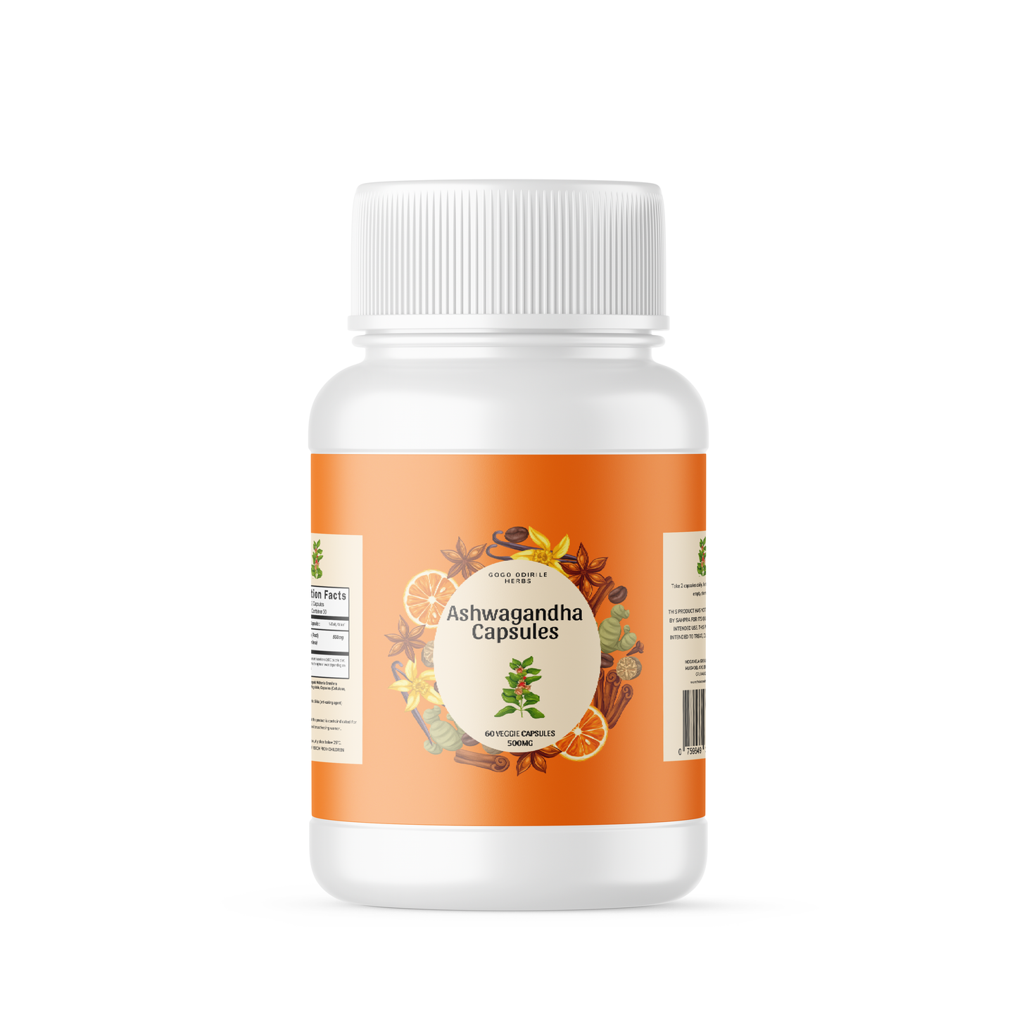 Gogo Odirile Ashwagandha Extract Powder 60 Capsules (500MG)