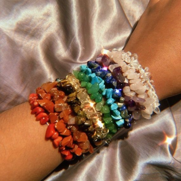Amethyst Crystal Chip Bracelet