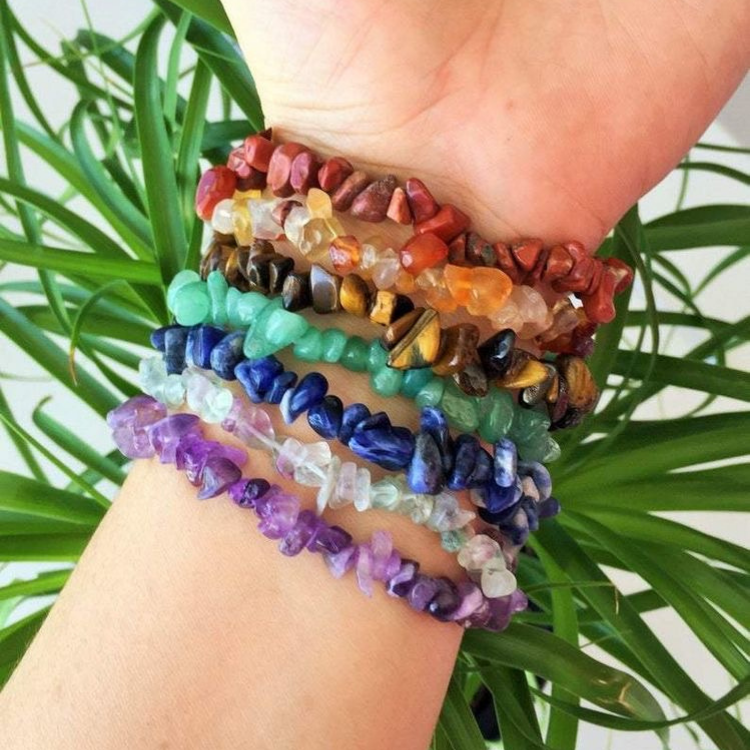 Lapis Lazuli Crystal Chip Bracelet