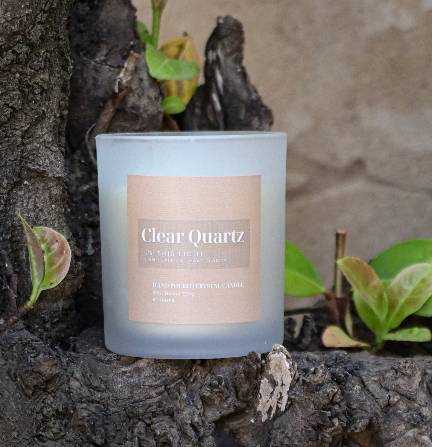 Clear Quartz Candle