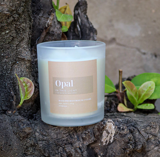 White Opal candle