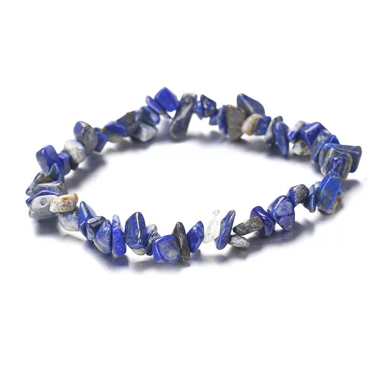 Lapis Lazuli Crystal Chip Bracelet